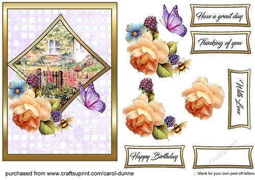 Rose Cottage Card front