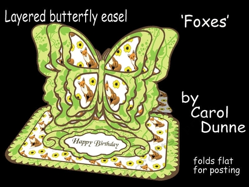 Butterfly easel Foxes