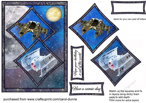 Two squares Star Ship fighters