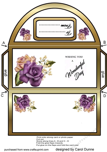 Money wallet Heritage roses