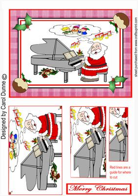 Santa Playing the Piano