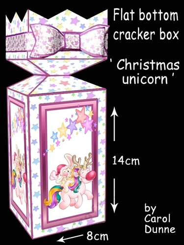 Cracker box Christmas Unicorn