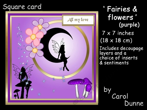 SC Fairies & flowers (purple)
