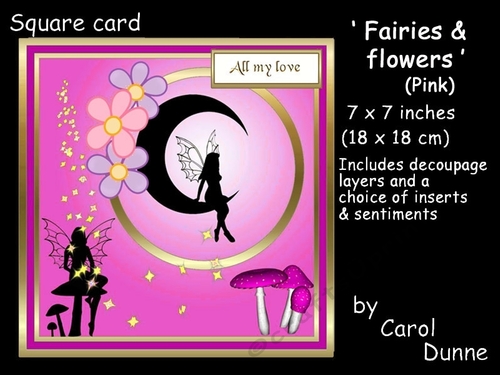 SC Fairies & flowers (pink)