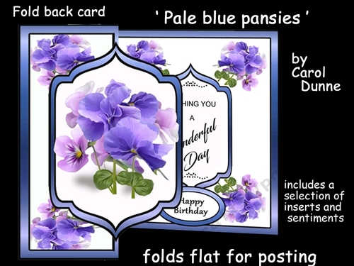 FBG Pale blue pansies