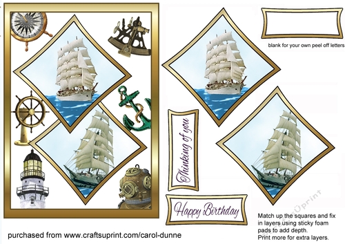 Two squares Tall ships