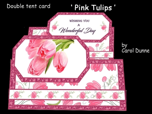 Double tent Pink tulips