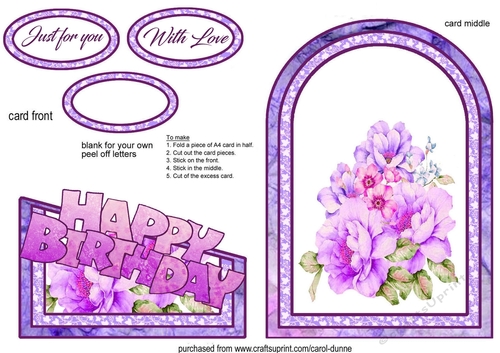 Cutaway Watercolour flowers