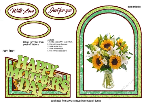 Cutaway Sunflowers MD