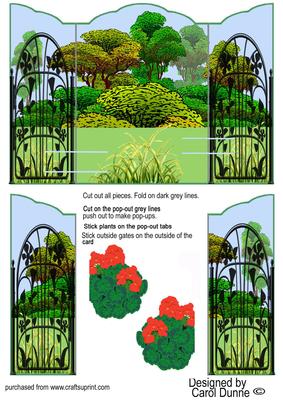 Garden Gatefold Pop-up