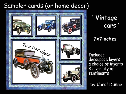 Sampler Vintage cars