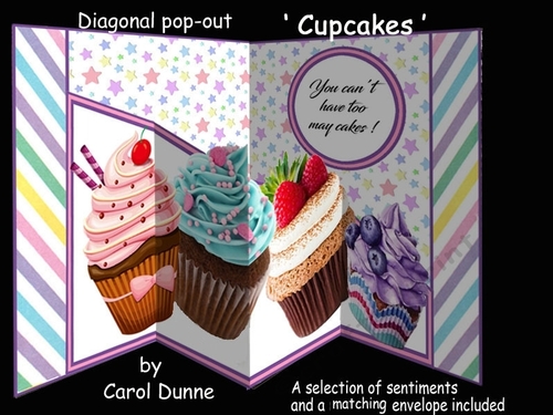 Diagonal pop-out Cupcakes