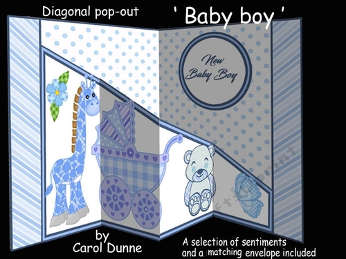 Diagonal pop-out Baby boy