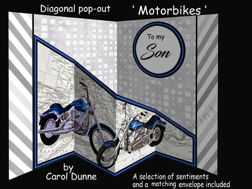 Diagonal pop-out Motorbikes