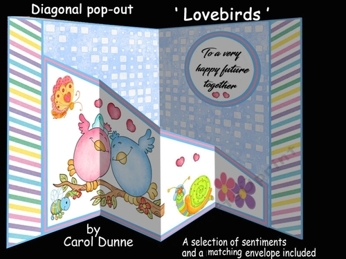 Diagonal pop-out Lovebirds