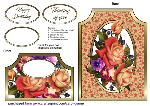 Cutaway Roses & berries