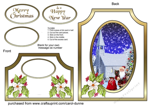 Cutaway Santa at church