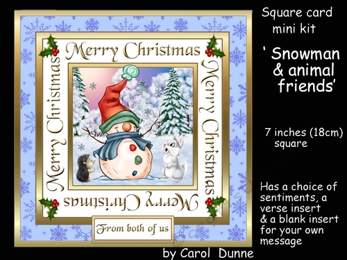 SC Snowman & animal friends