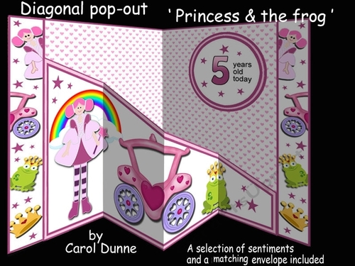Diagonal pop-out Princess & the frog