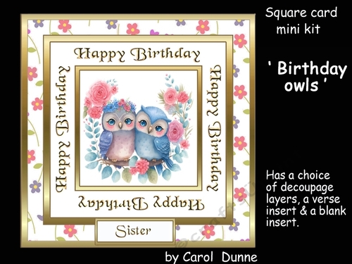 SC Birthday owls