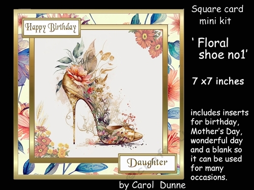 SC Floral shoe no1