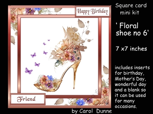 SC Floral shoe no 6