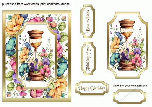 Floral hourglass