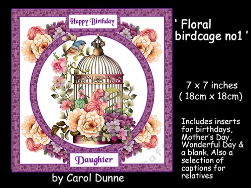 Floral birdcage no1
