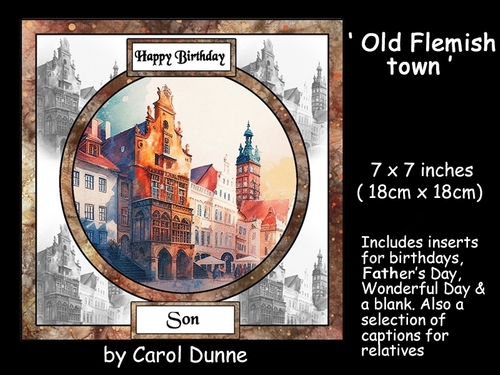 Old Flemish town mini kit