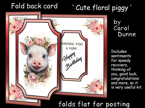 FB Cute floral piggy
