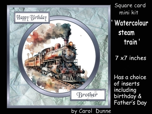 SC Watercolour steam train
