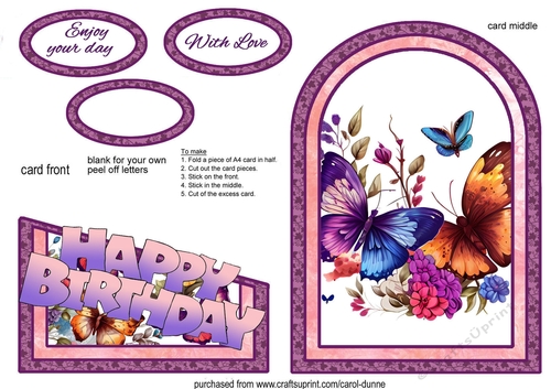 Cutaway Bright butterflies