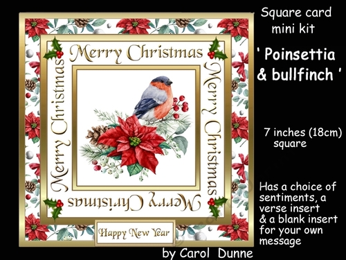 SC Poinsettia & bullfinch