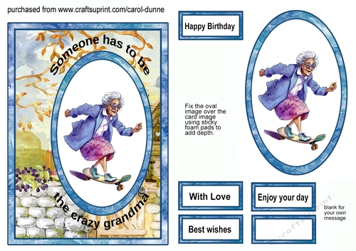 Skateboarding Granny