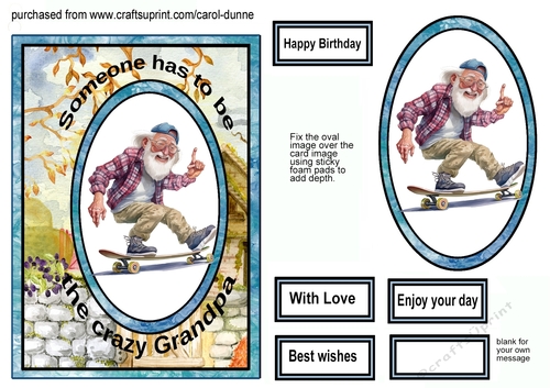 Skateboarding Grandpa