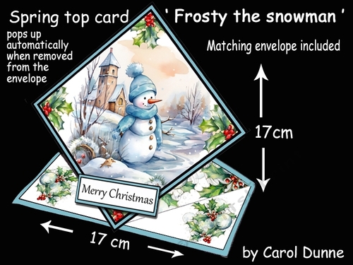 Spring top Frosty the snowman