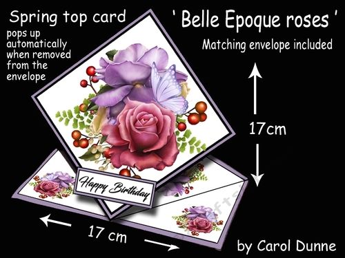 Spring top Belle Epoque roses