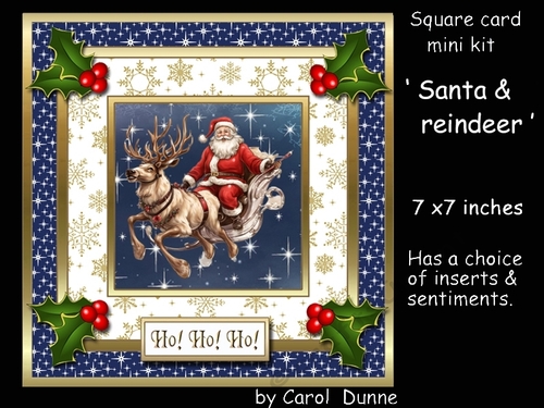 SC Santa & reindeer