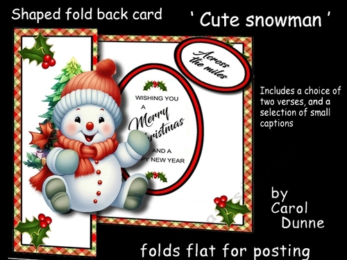 FB Shaped Cute snowman