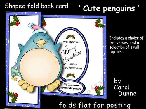 FB Shaped Cute penguins