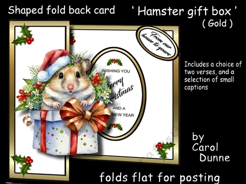 FB Shaped Hamster gift box (Gold)