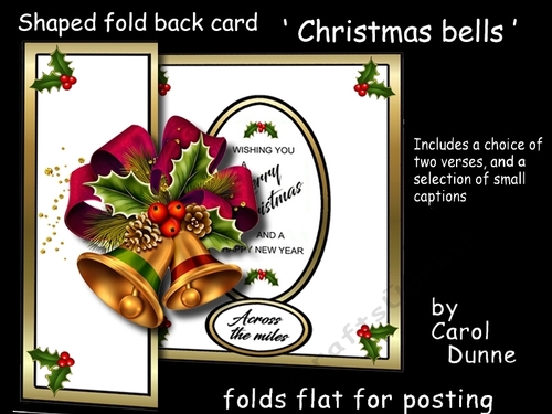 FB Shaped Christmas bells
