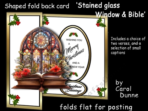 FB Stained glass Window & Bible