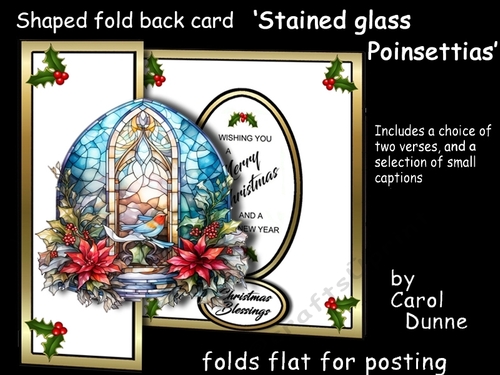 FB Stained glass Poinsettias