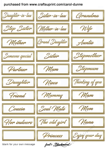 Female relative names (Blacksword)