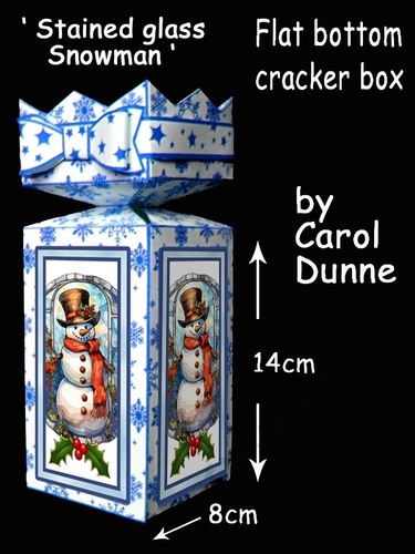 CB Stained glass snowman