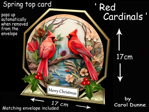 Octagon spring top Red Cardinals