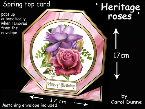 Octagon spring top Heritage roses
