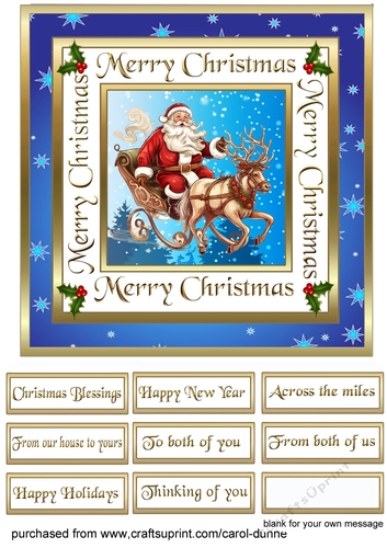 SC Santa & reindeer