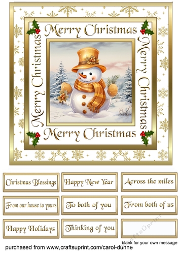 SC Gold snowman
